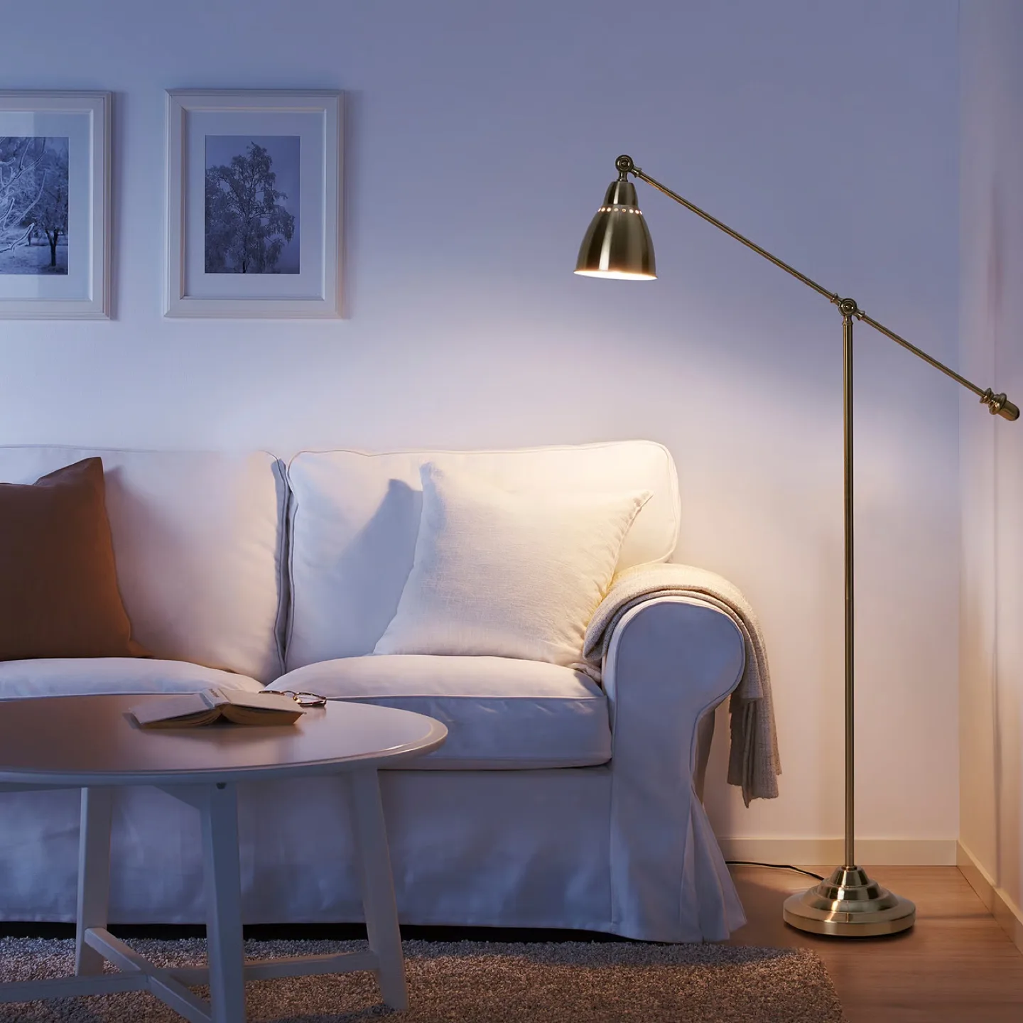 IKEA Brass Floor Lamp thumbnail