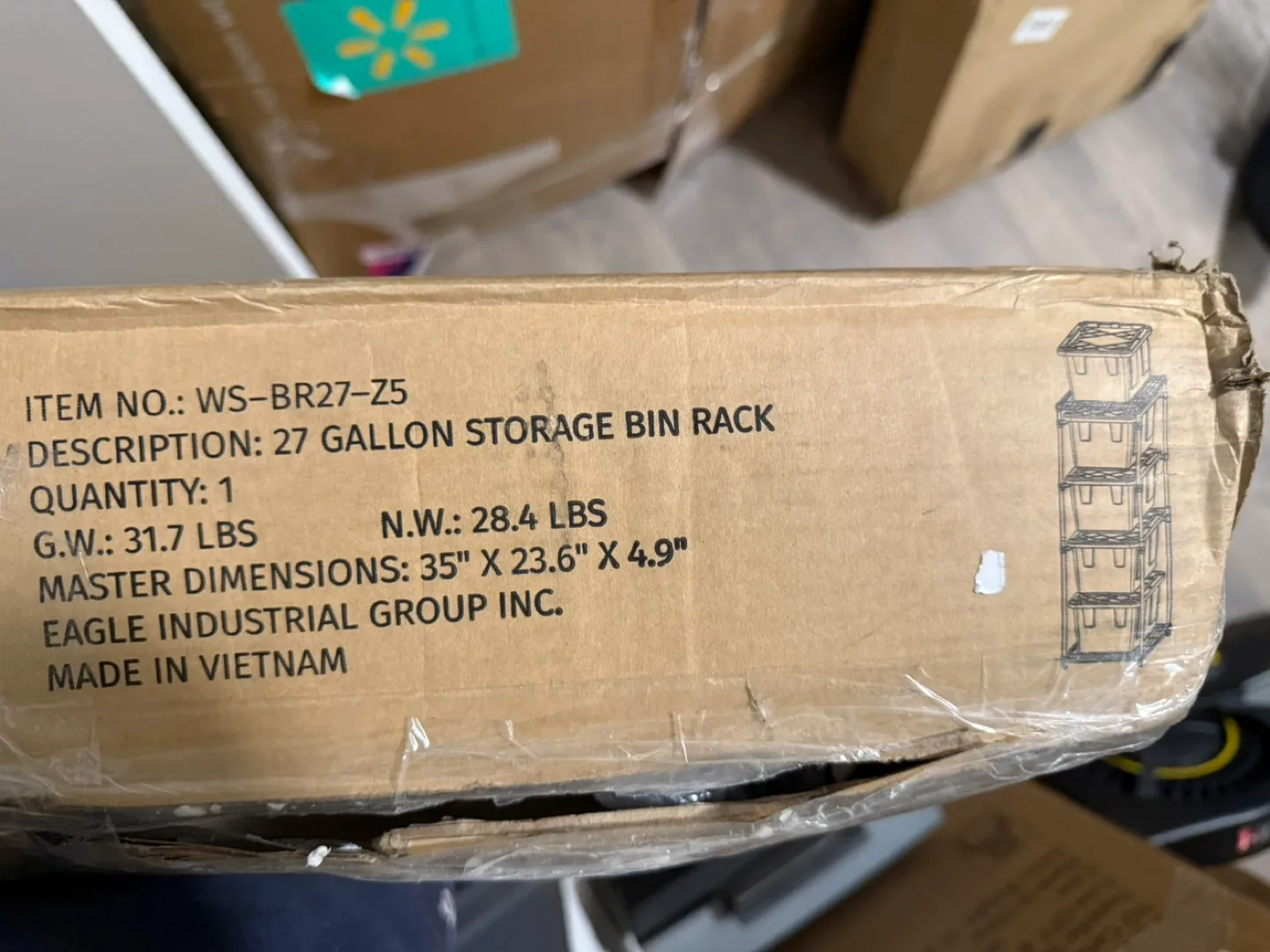27 Gallon Storage Bin Rack thumbnail