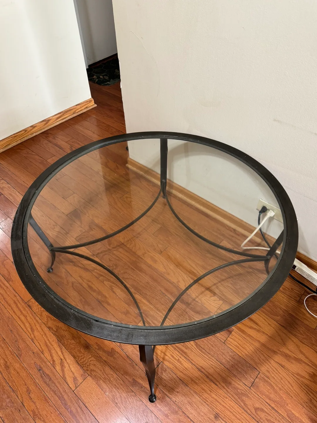Glass Top Round Coffee Table thumbnail