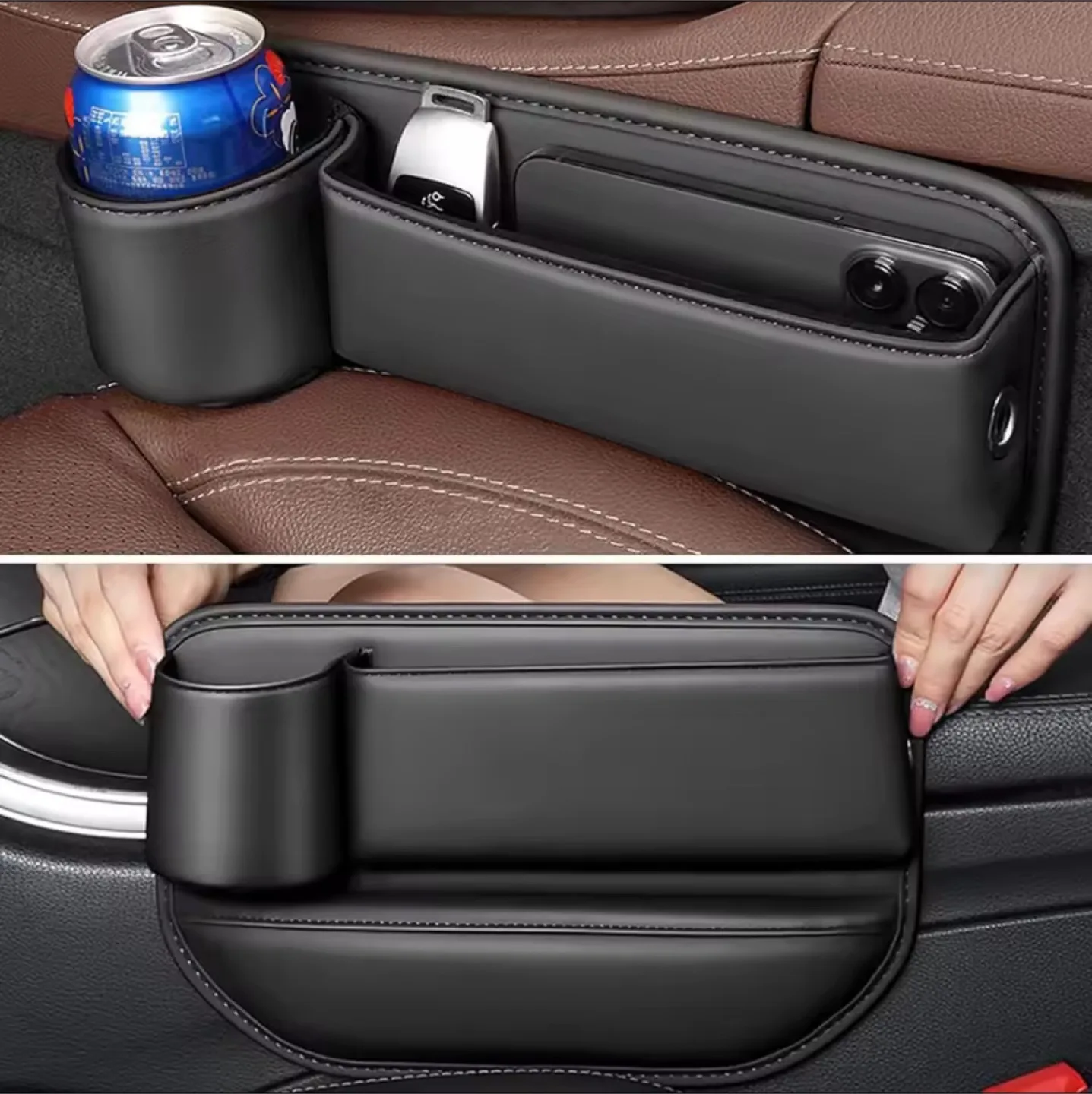 Car Seat Gap Organizer - Black thumbnail
