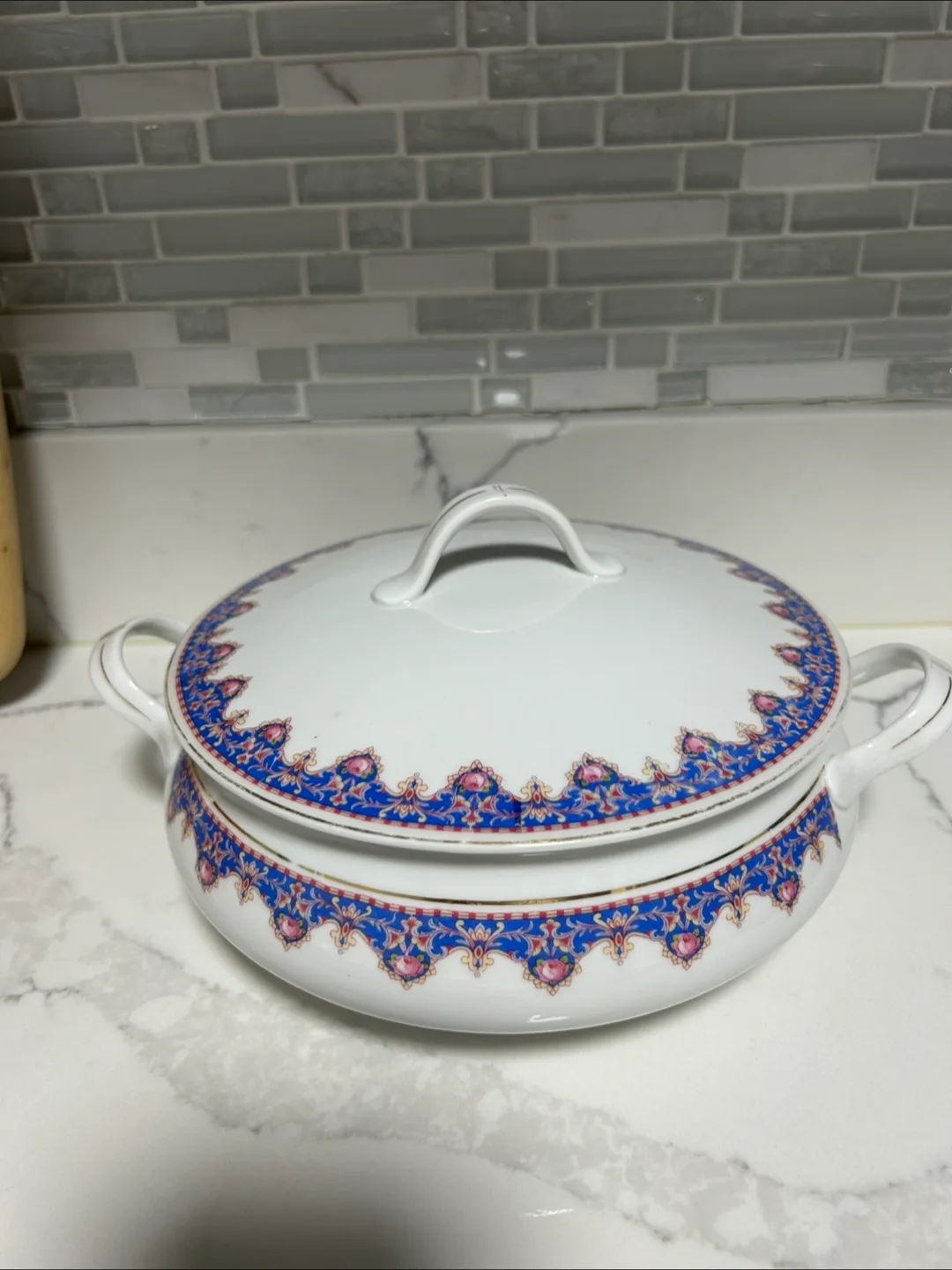 Tk Czechoslovakian Vintage Bowl and Plates thumbnail