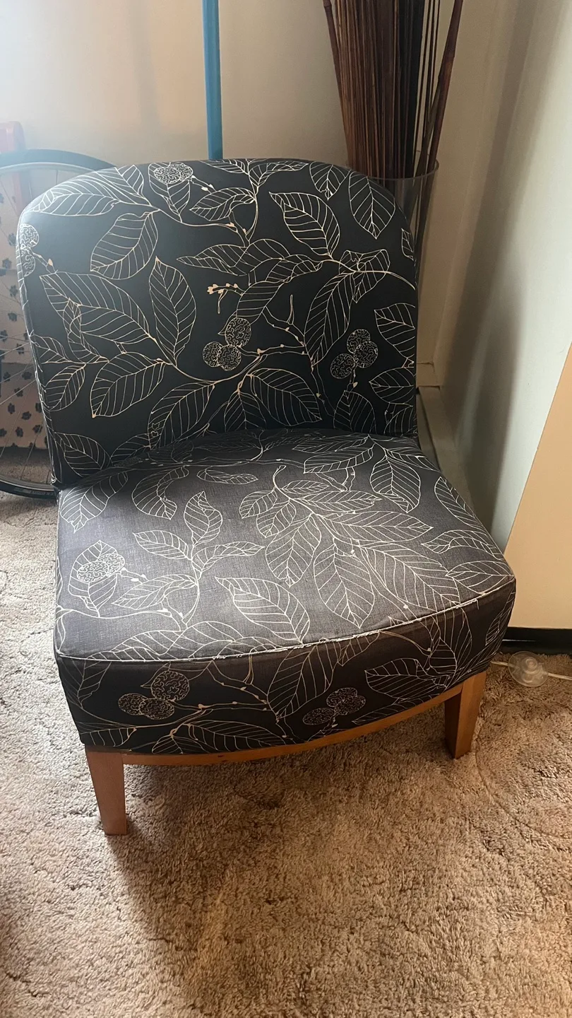 IKEA Leaf Pattern Accent Chair thumbnail