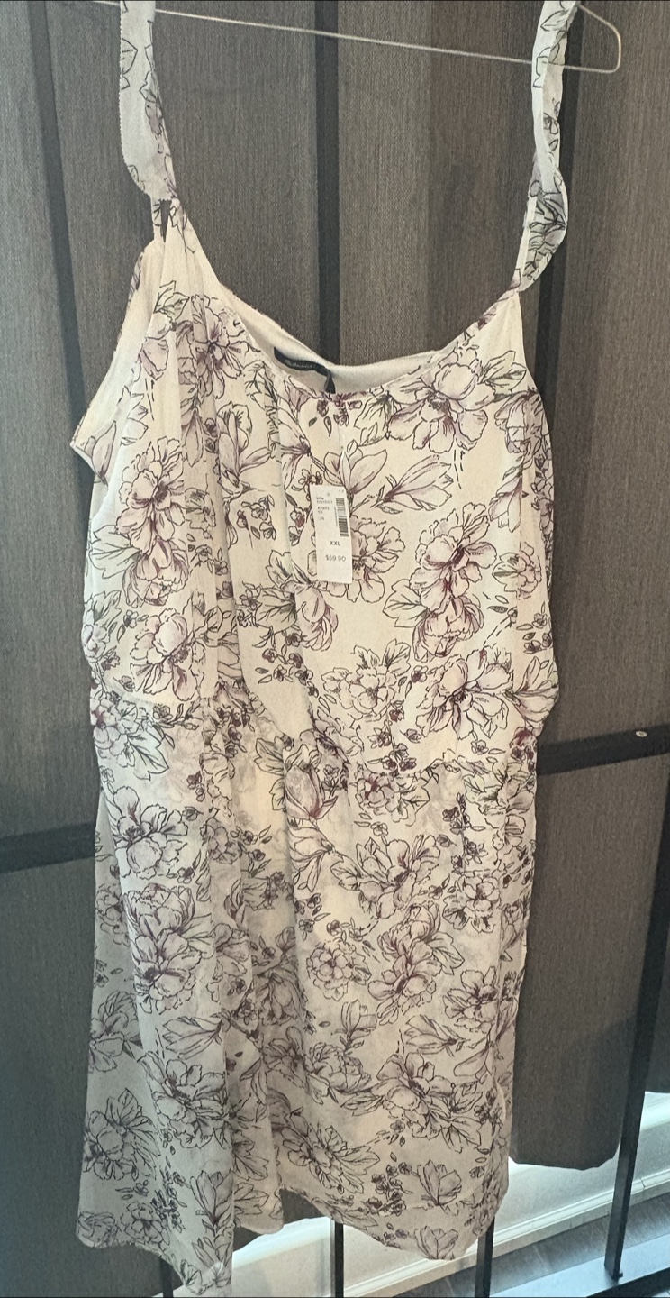 Floral Print Dress - Size XXL