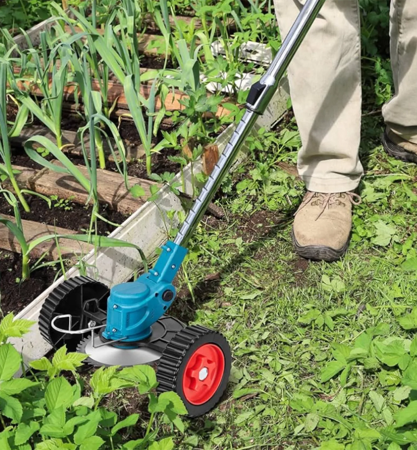 Gardening Tools Set with Cordless Trimmer and Snow Shovel image indicator(5)