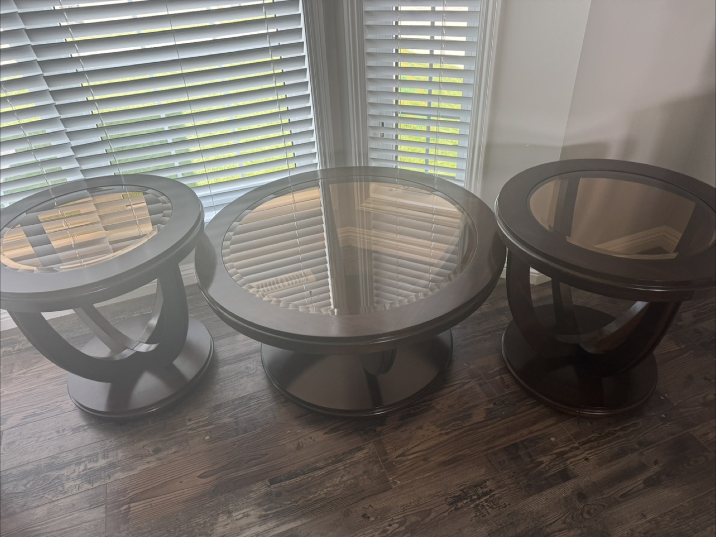Glass Top Coffee & End Table Set