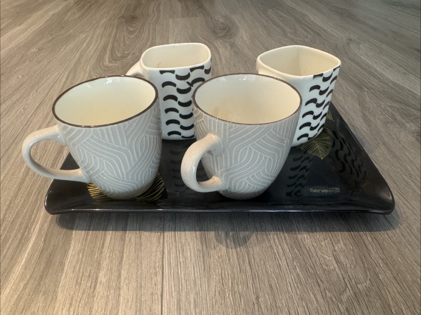 Servewell Coffee Mugs and Tray Set - photo 2