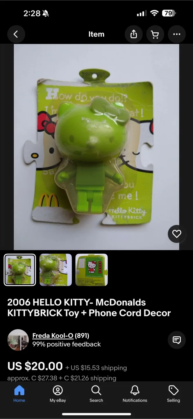 McDonald's Hello Kitty Kittybrick Toy Collection image indicator(5)