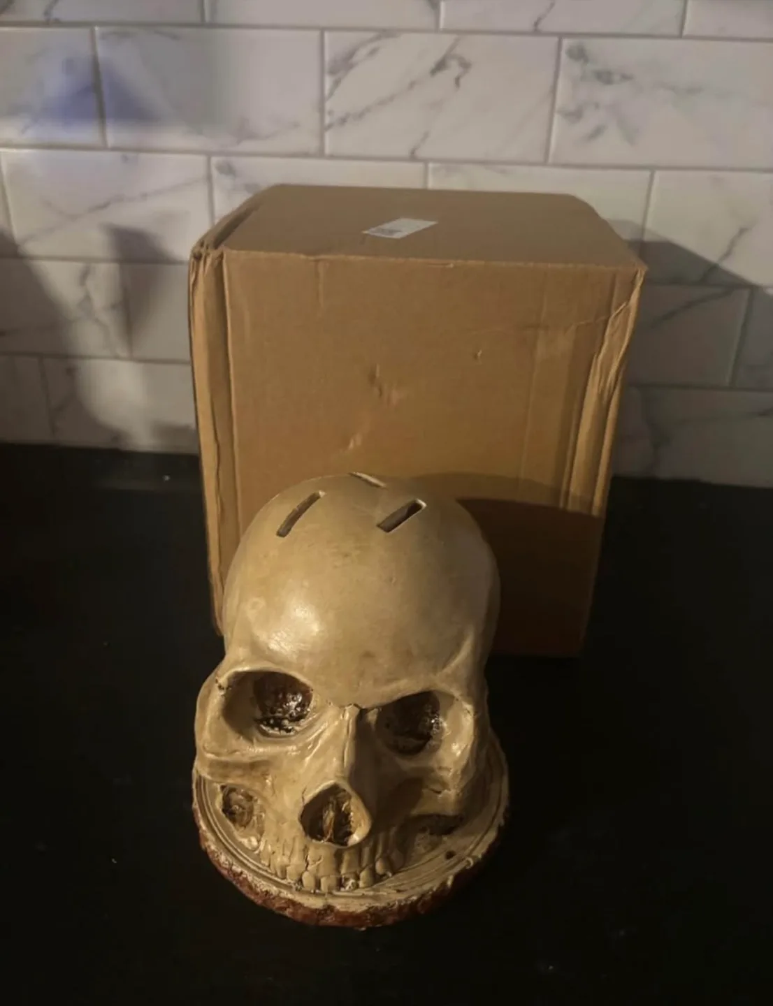 Skull Knife Block with Wood Base image indicator(2)