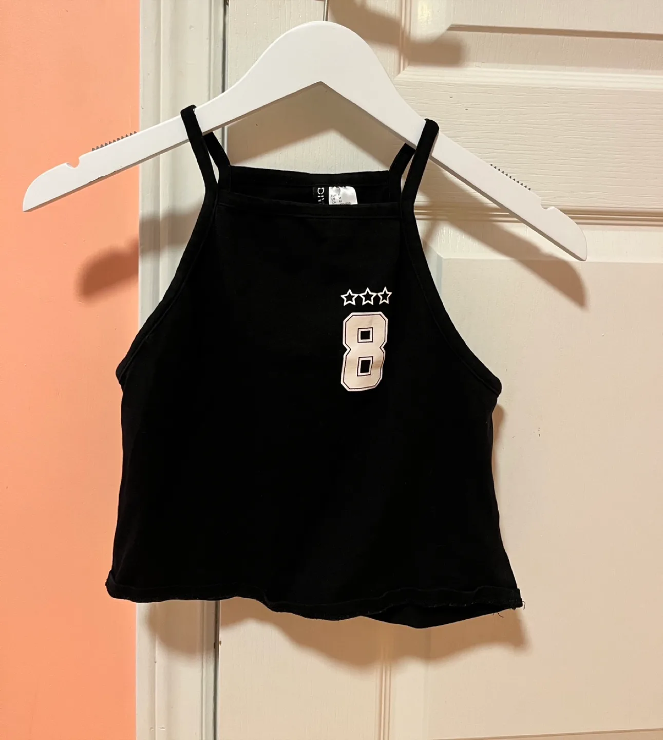 H&M Black Crop Top - Size M thumbnail