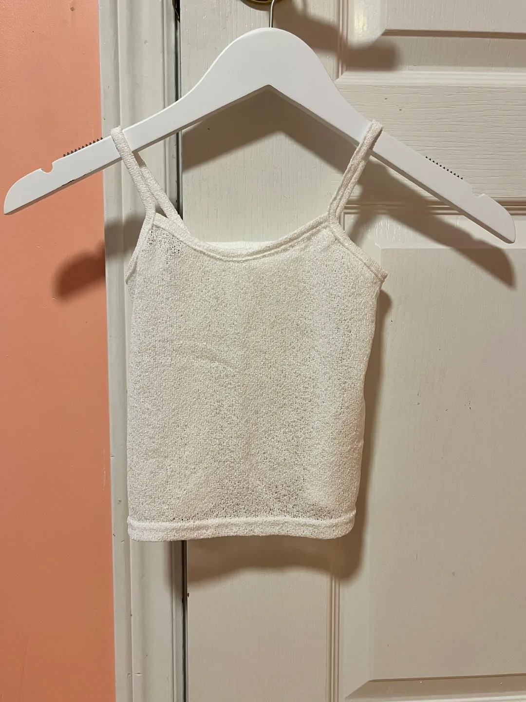White Knit Tank Top - O/S thumbnail