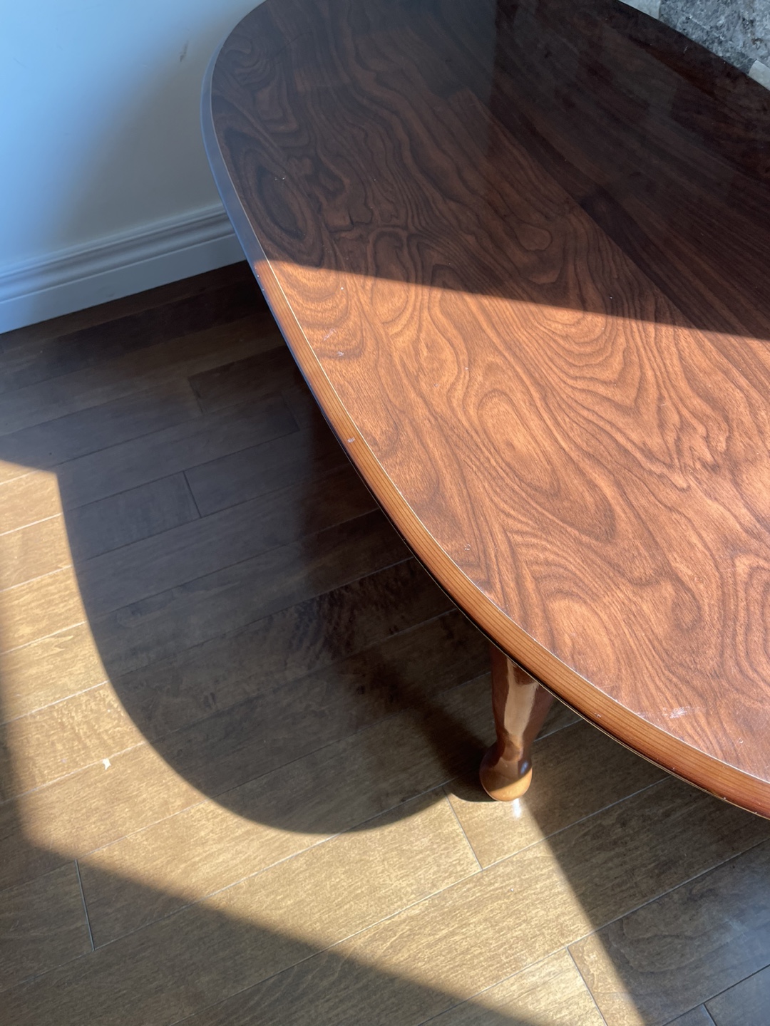 Oval Wood Coffee Table