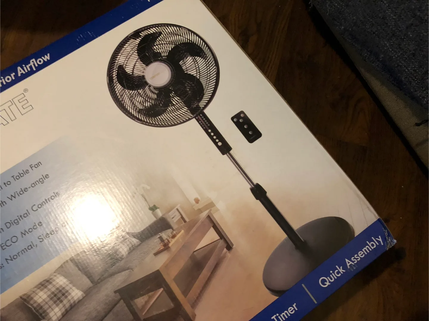 NEW IN BOX! ComfortMate 2-in-1 Convertible Fan! Beat the heat! image indicator(5)