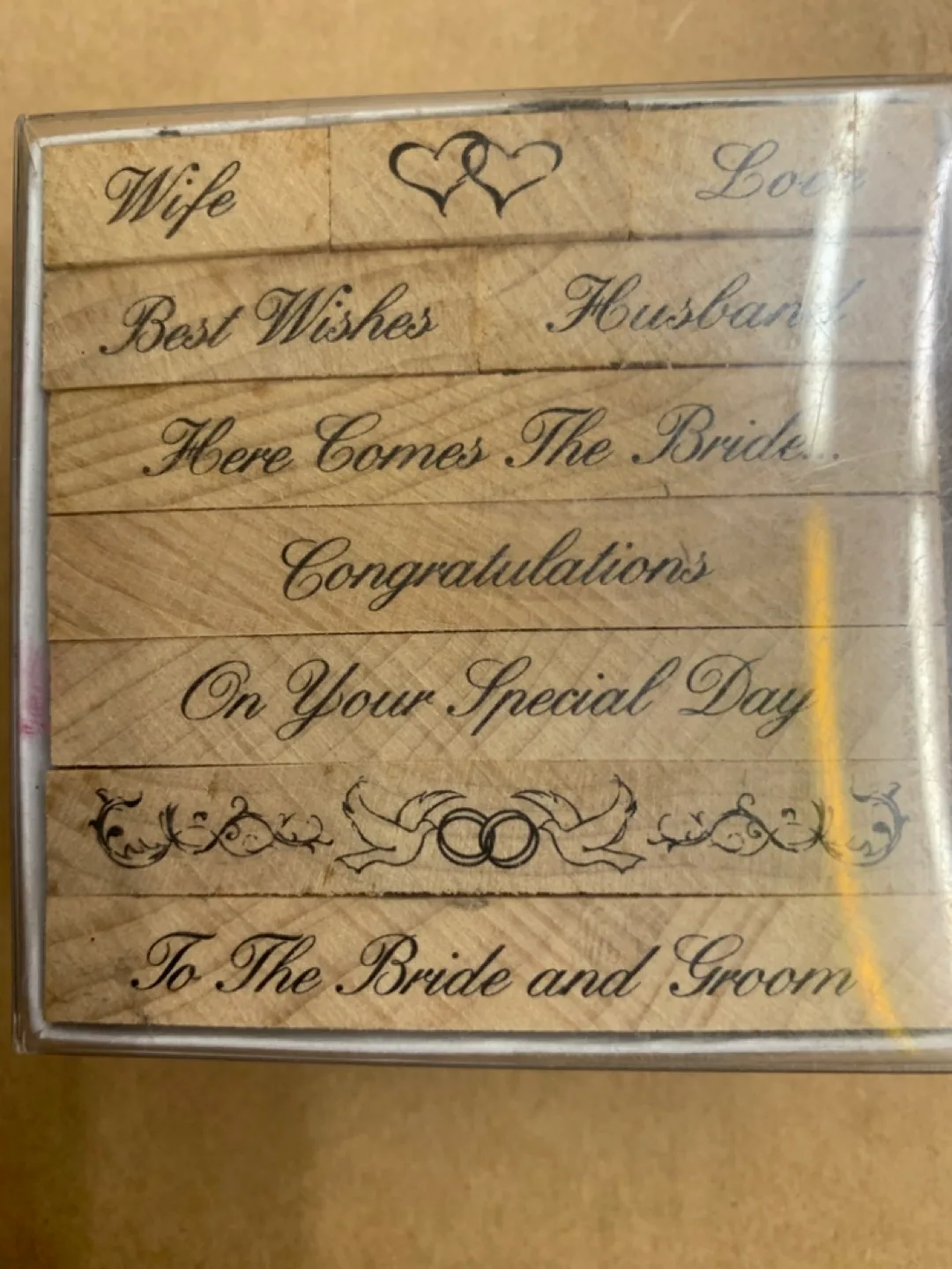 Inkadinakdo Wedding Bliss Peg Stamp Set image indicator(2)