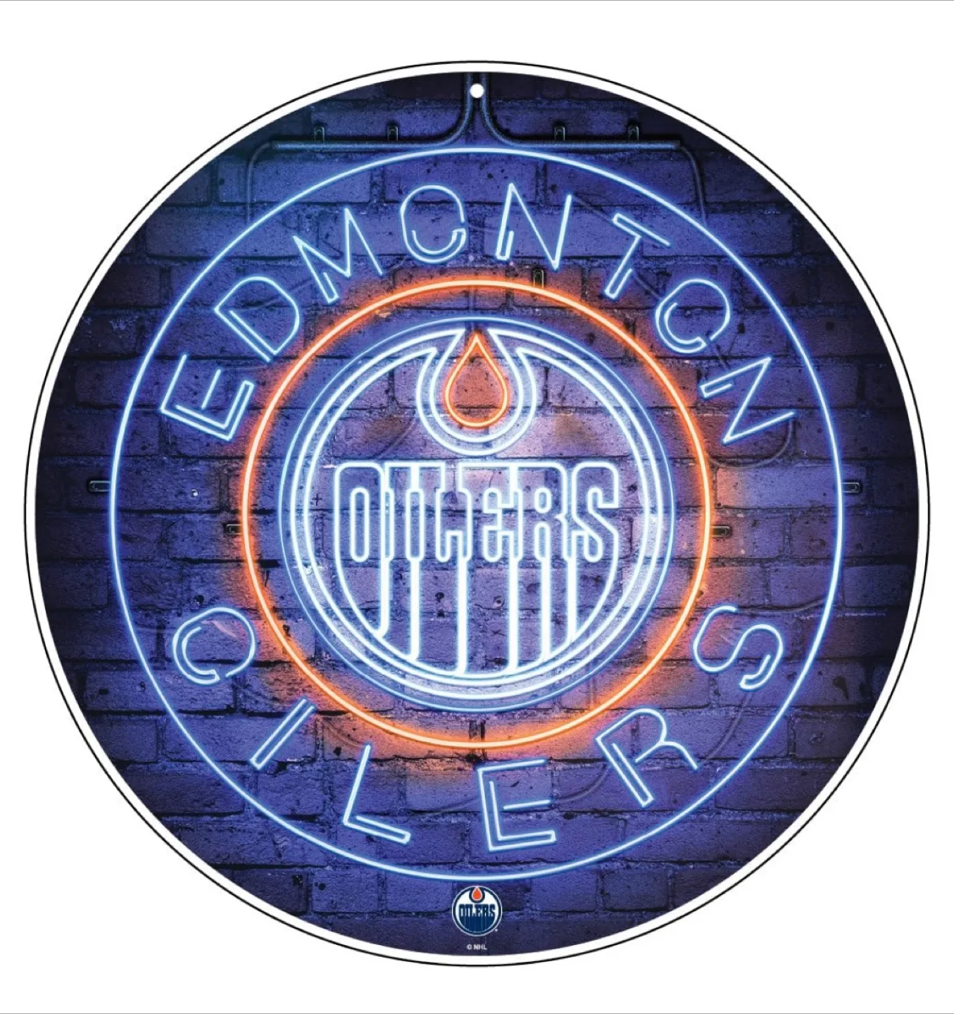 Edmonton Oilers Neon Sign, 22.5" thumbnail