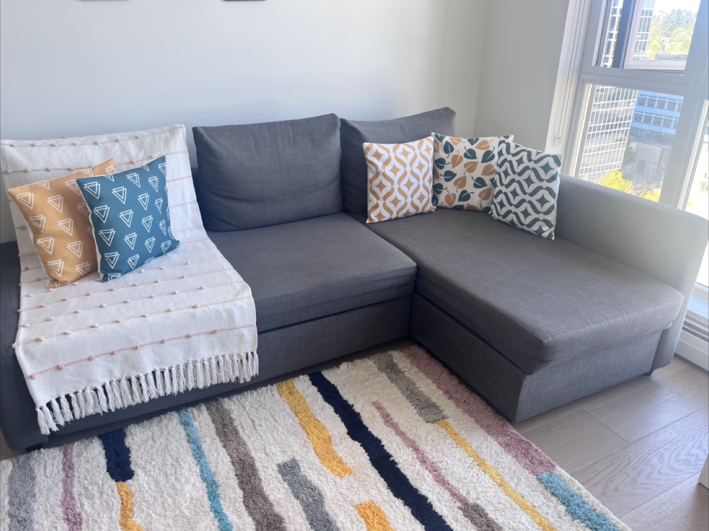 Grey Sofa Bed with Storage - photo 3