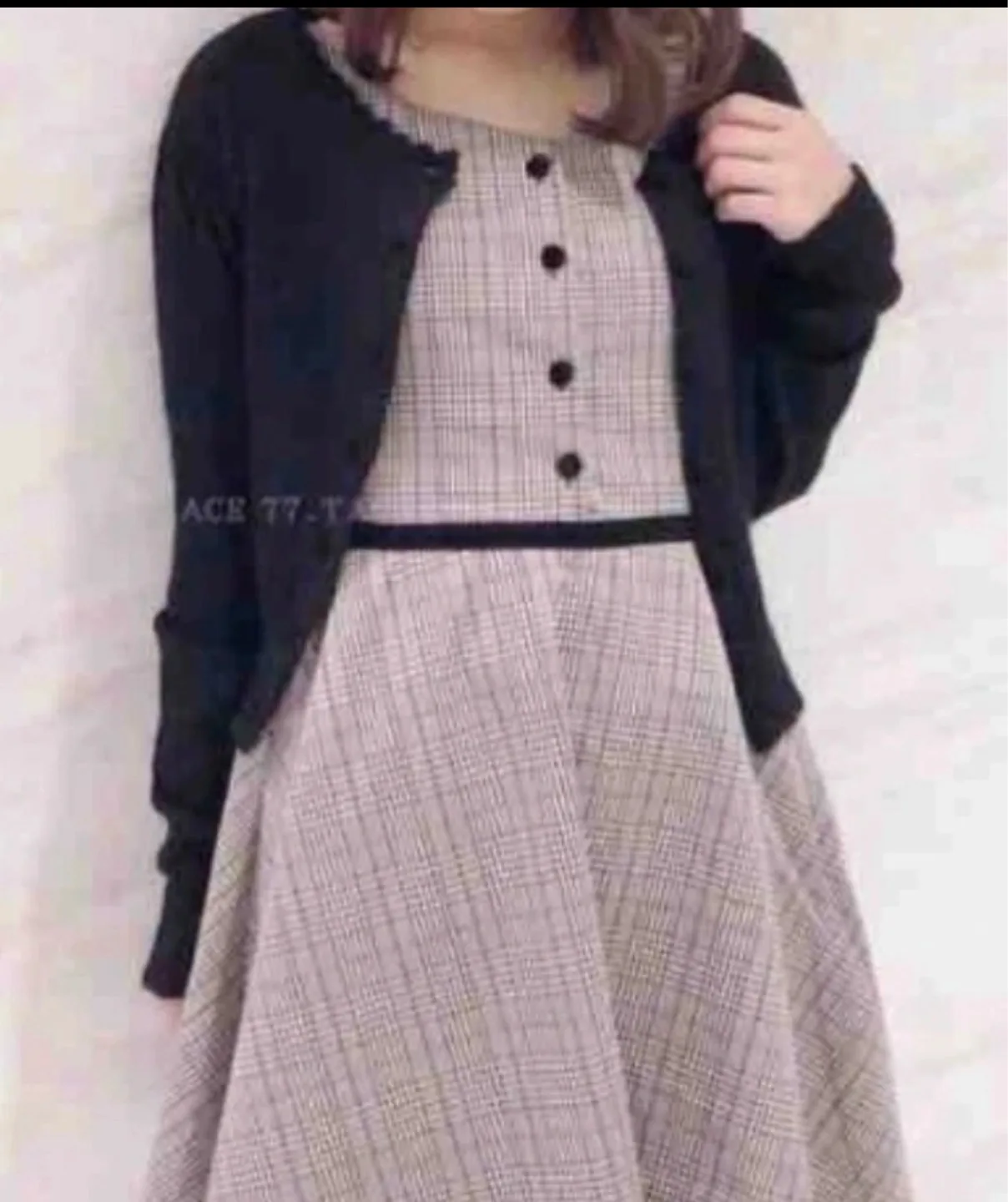 Plaid Fit & Flare Dress, Size Small-Petite image indicator(3)