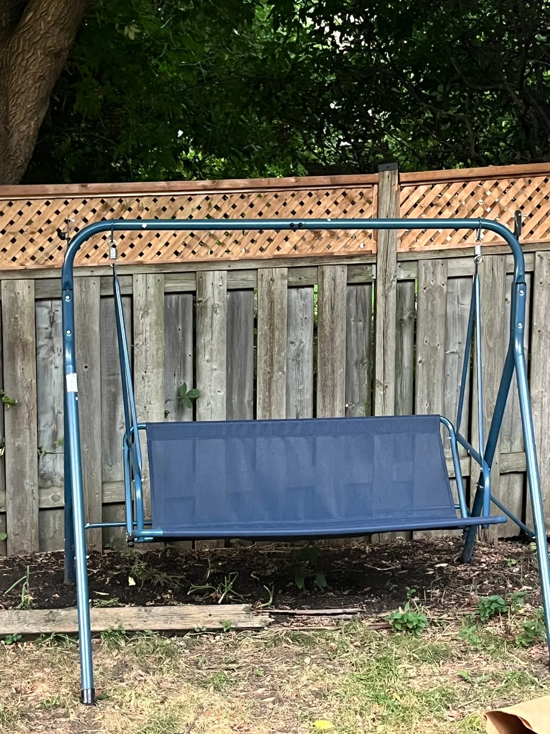 Blue Outdoor Porch Swing thumbnail