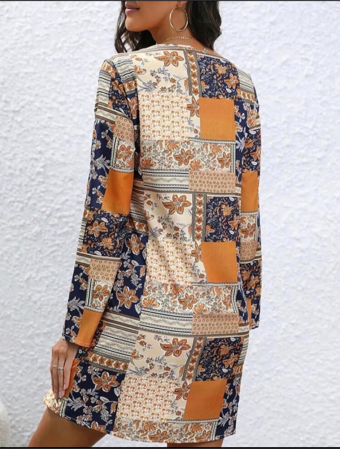 Patchwork Print Dress image indicator(2)
