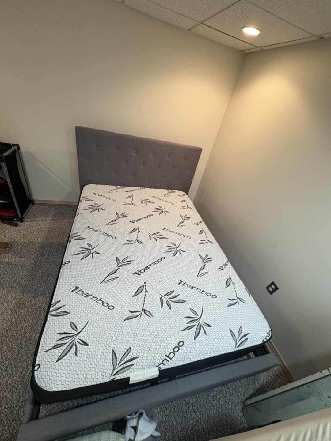 Queen size Bed frame with mattress