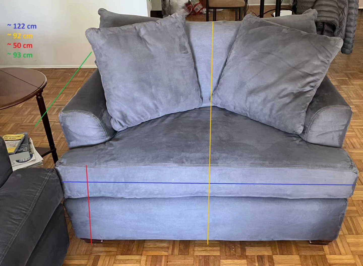 Grey Sofa, Loveseat & Ottoman Set - photo 3