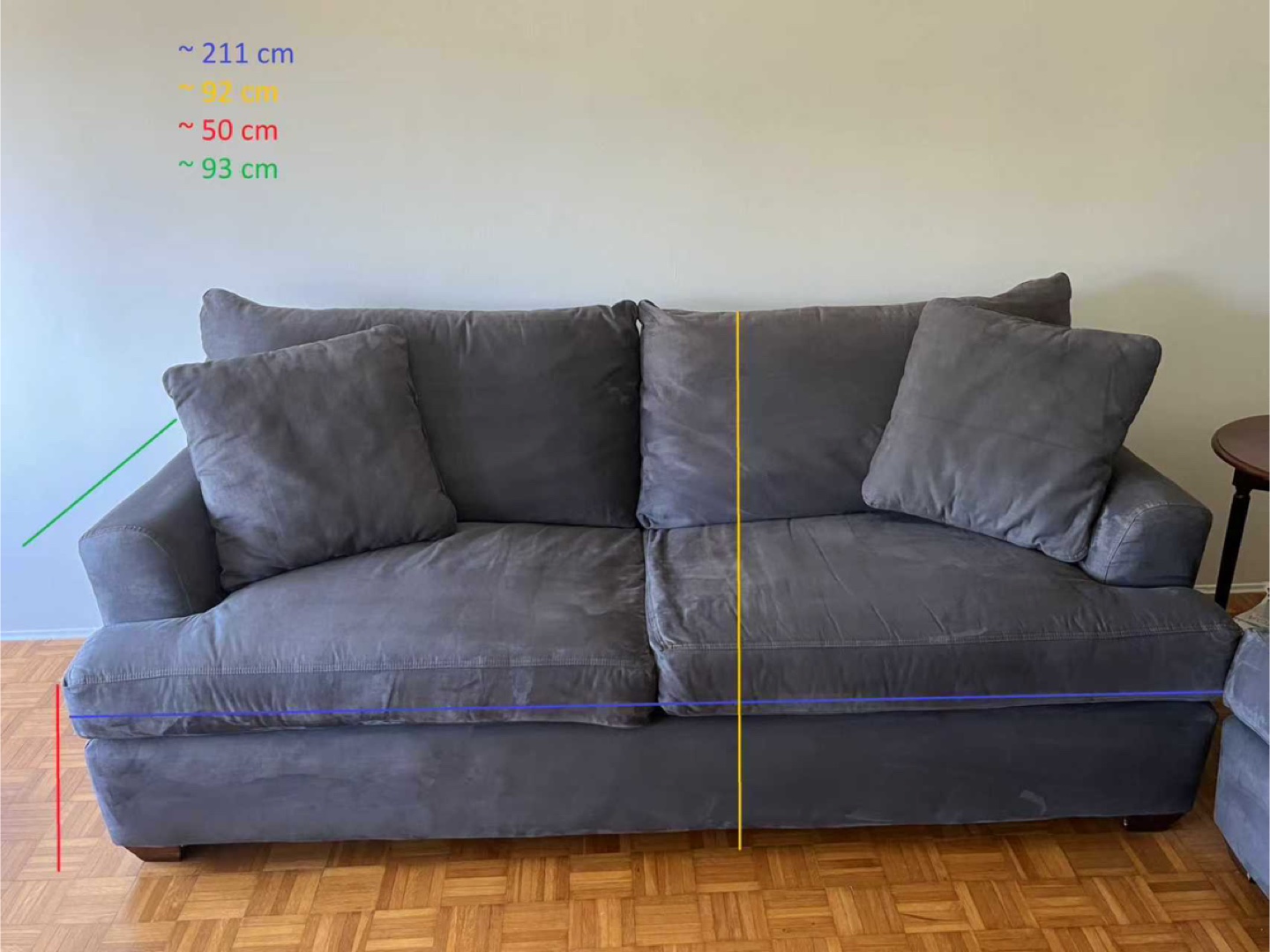 Grey Sofa, Loveseat & Ottoman Set - photo 2