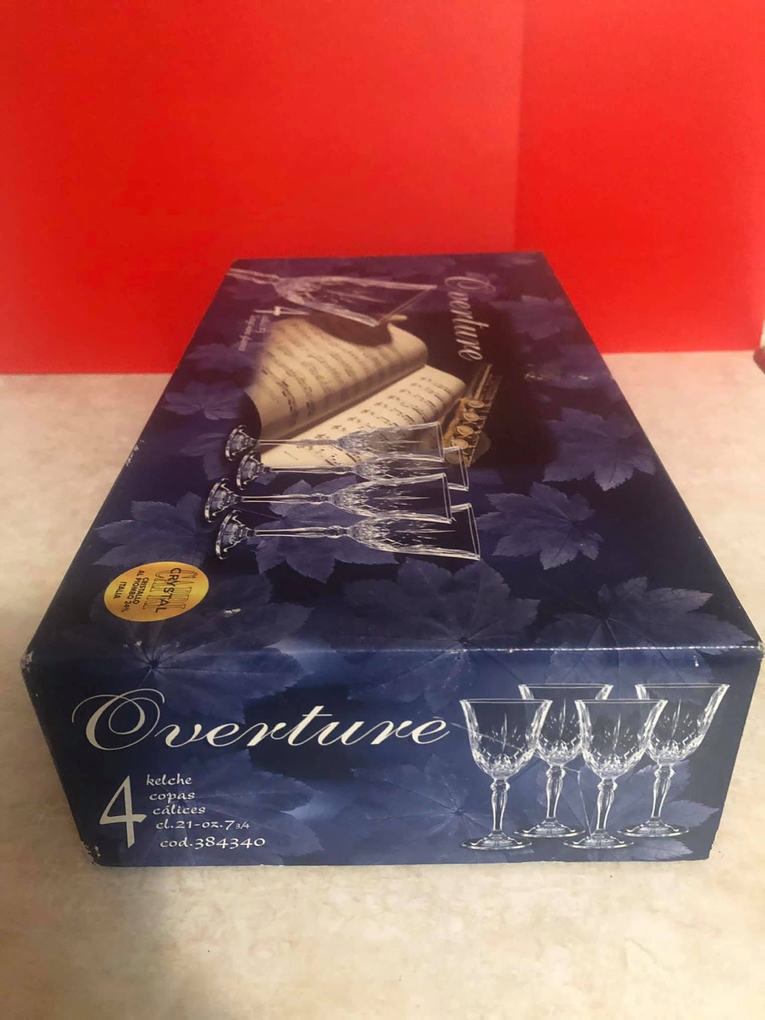Overture Crystal 4 Large Wine Glasses - photo 4