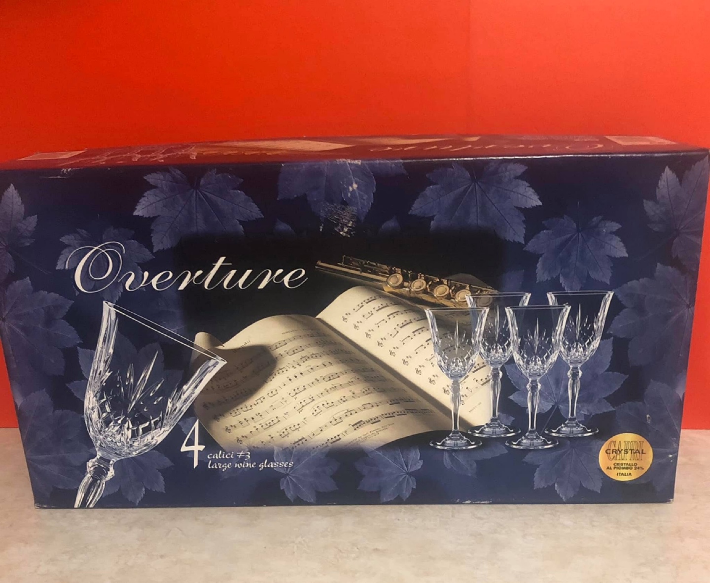 Overture Crystal 4 Large Wine Glasses - photo 5