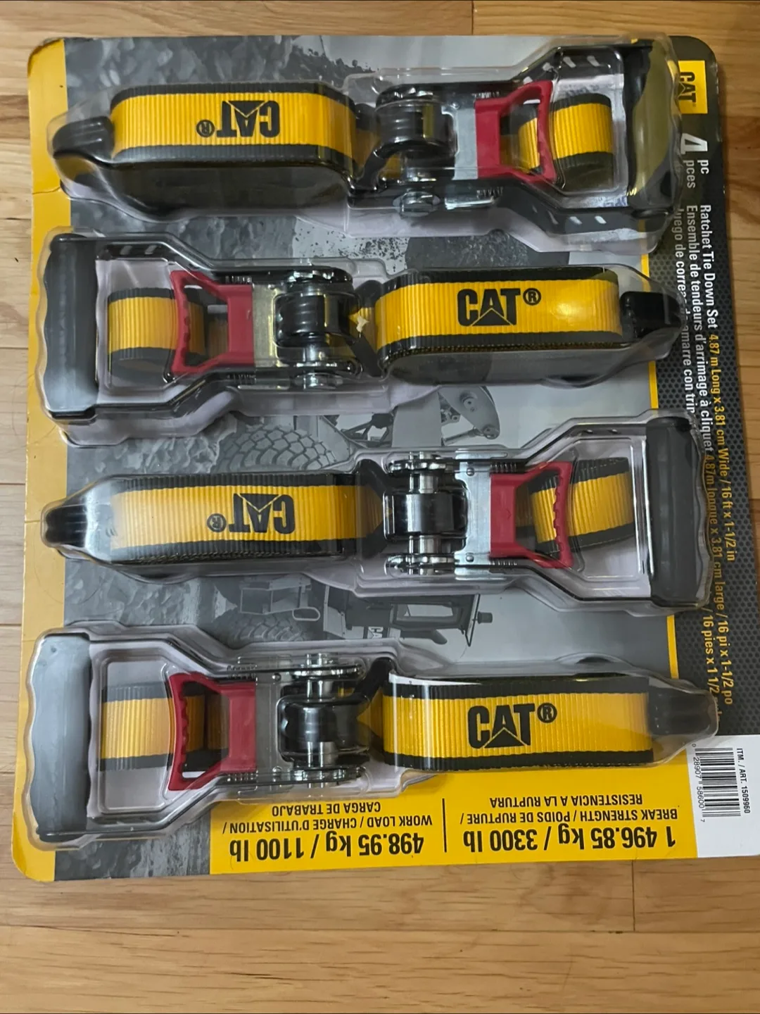 New CAT Ratchet Tie Down Set 4-Piece thumbnail