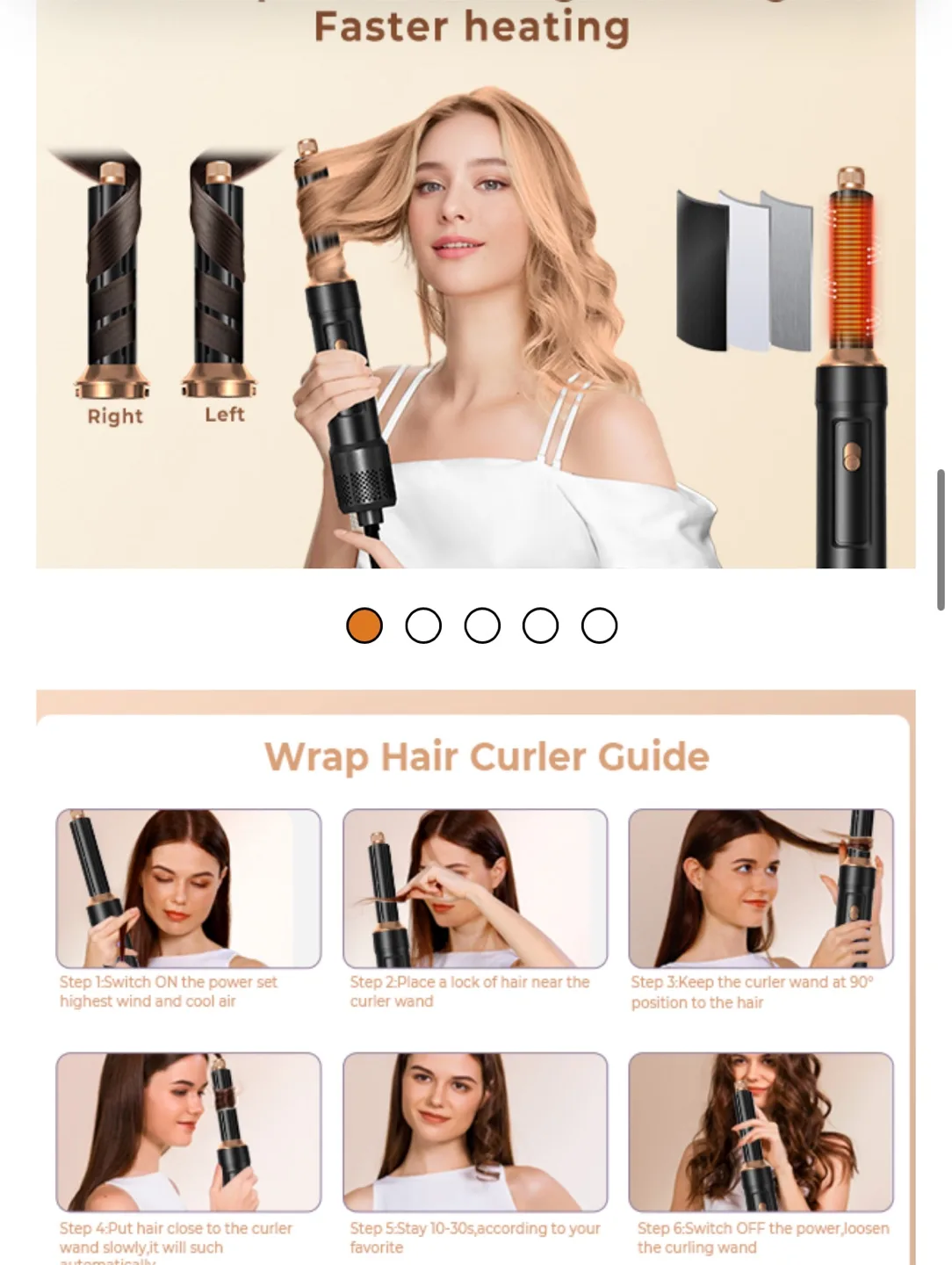 6-in-1 Blow Dryer Brush Set image indicator(4)