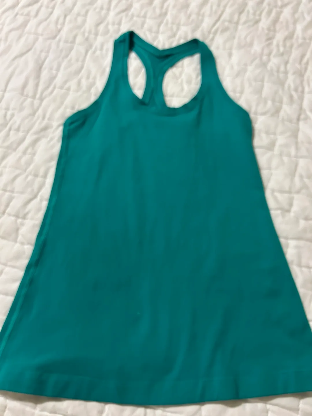 Lululemon Teal Racerback Tank Top size 6 thumbnail