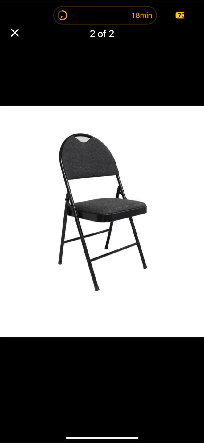 Folding Chair - Black thumbnail