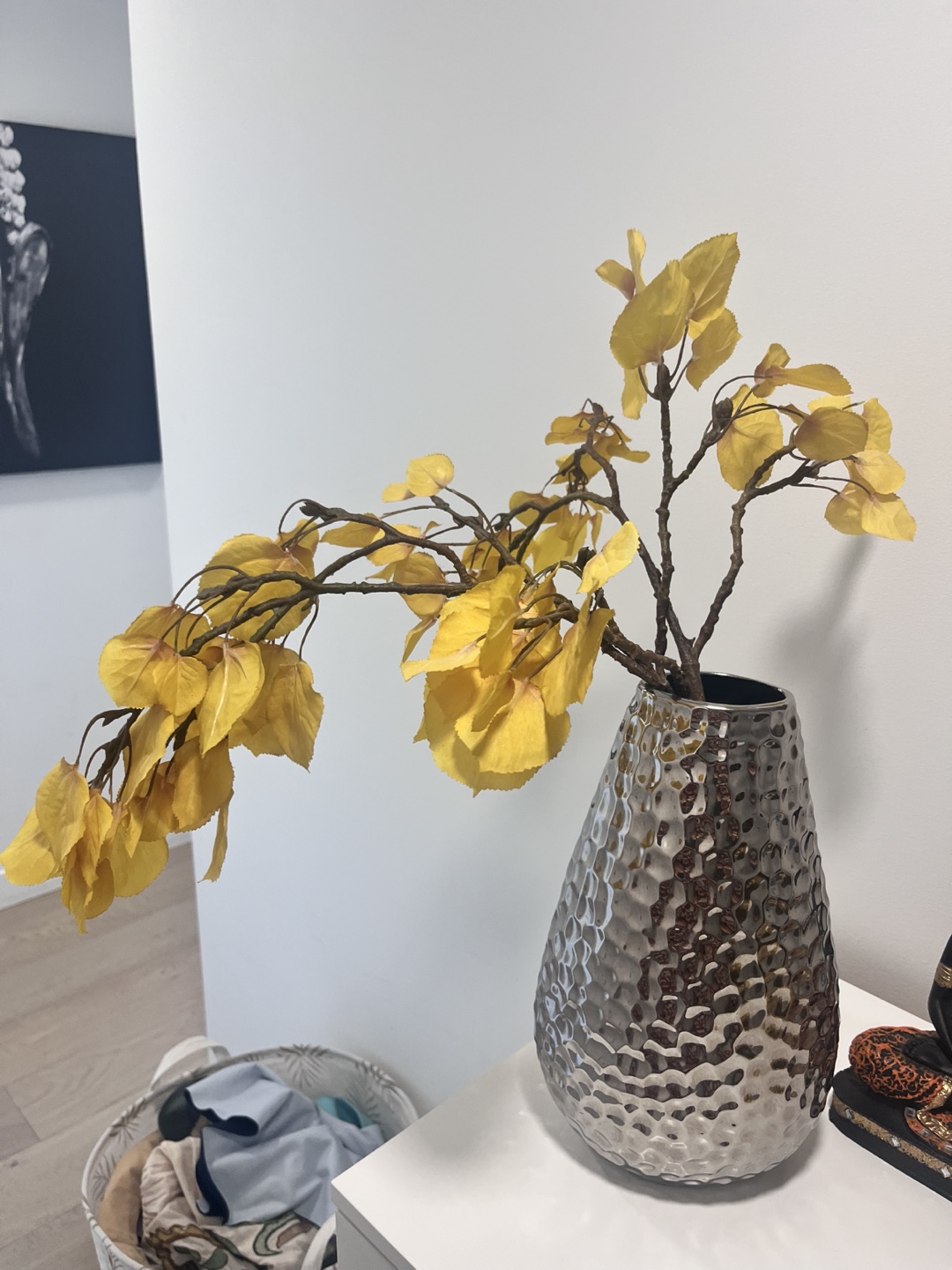Faux Yellow Leaves