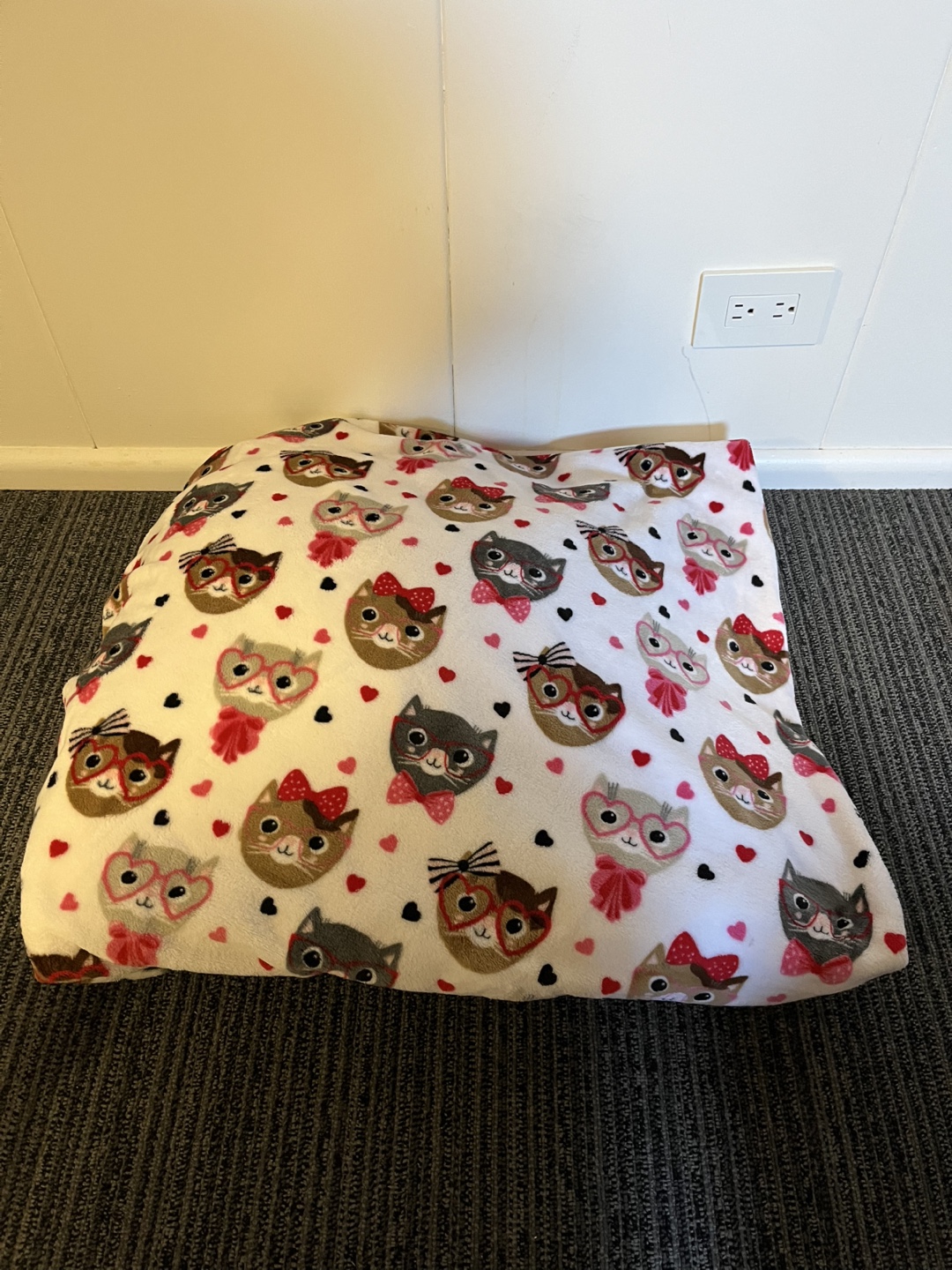 Cat Print Fleece Throw Blanket - photo 2