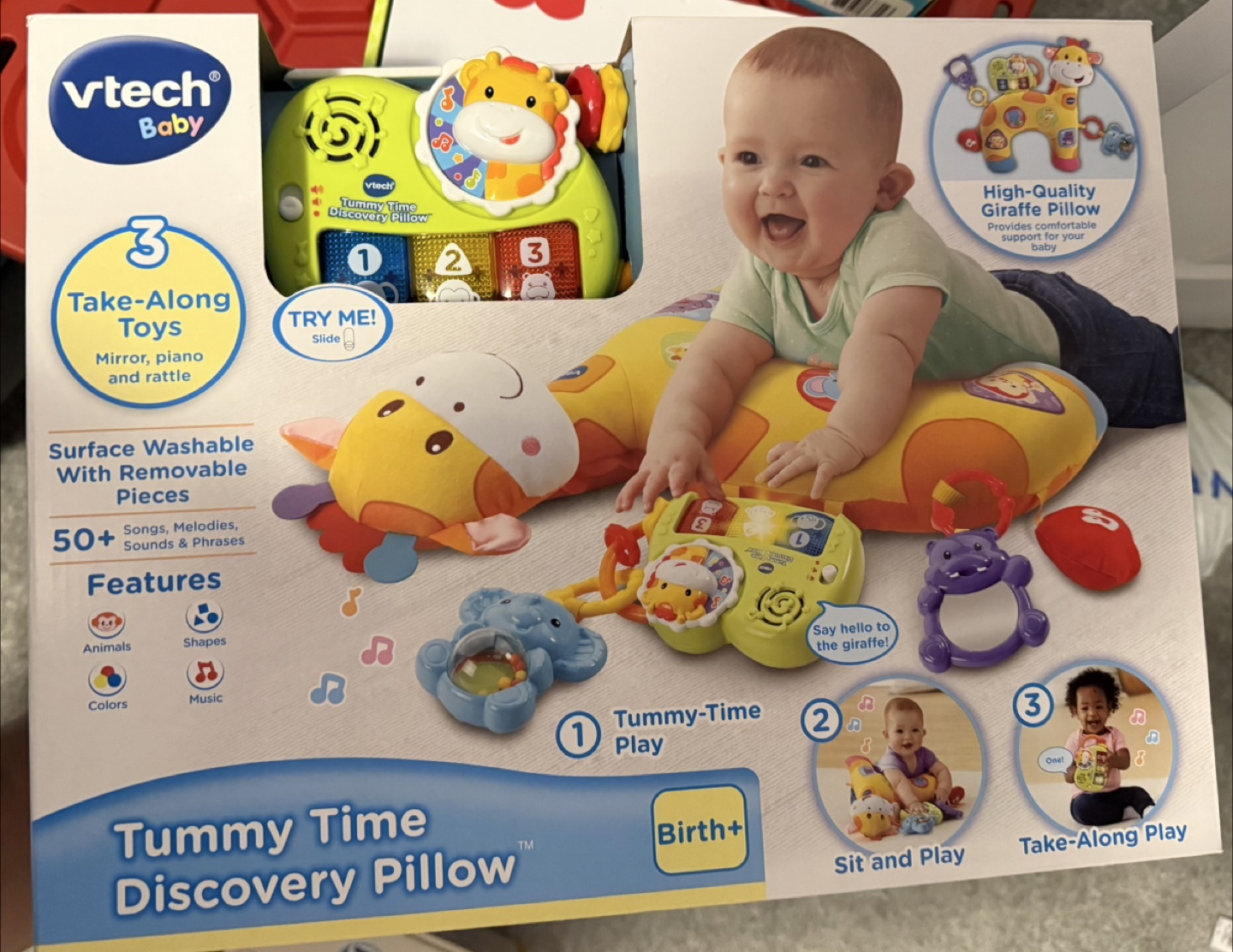 VTech Tummy Time Discovery Pillow