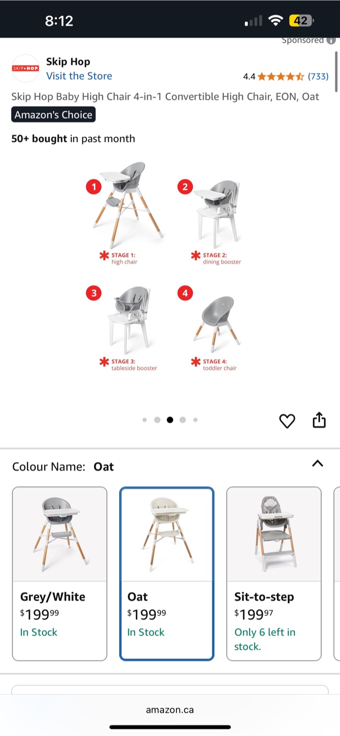 NEW SkipHop High Chair - photo 2