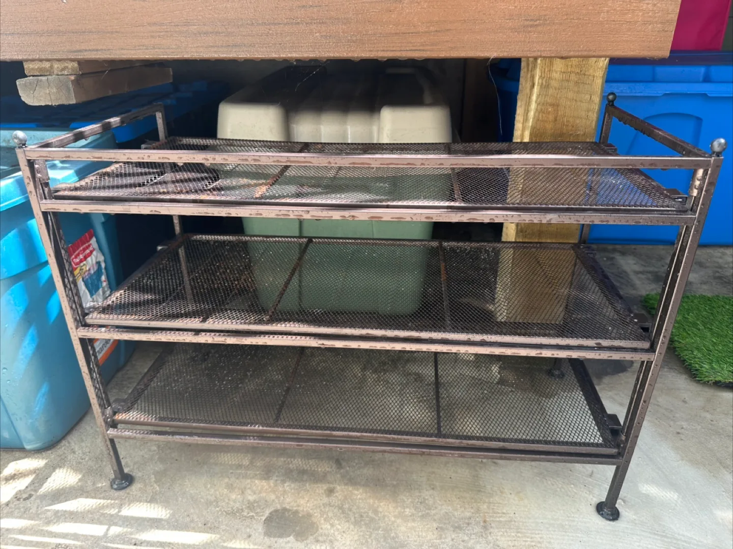 3-Tier Metal Mesh Shoe rack thumbnail
