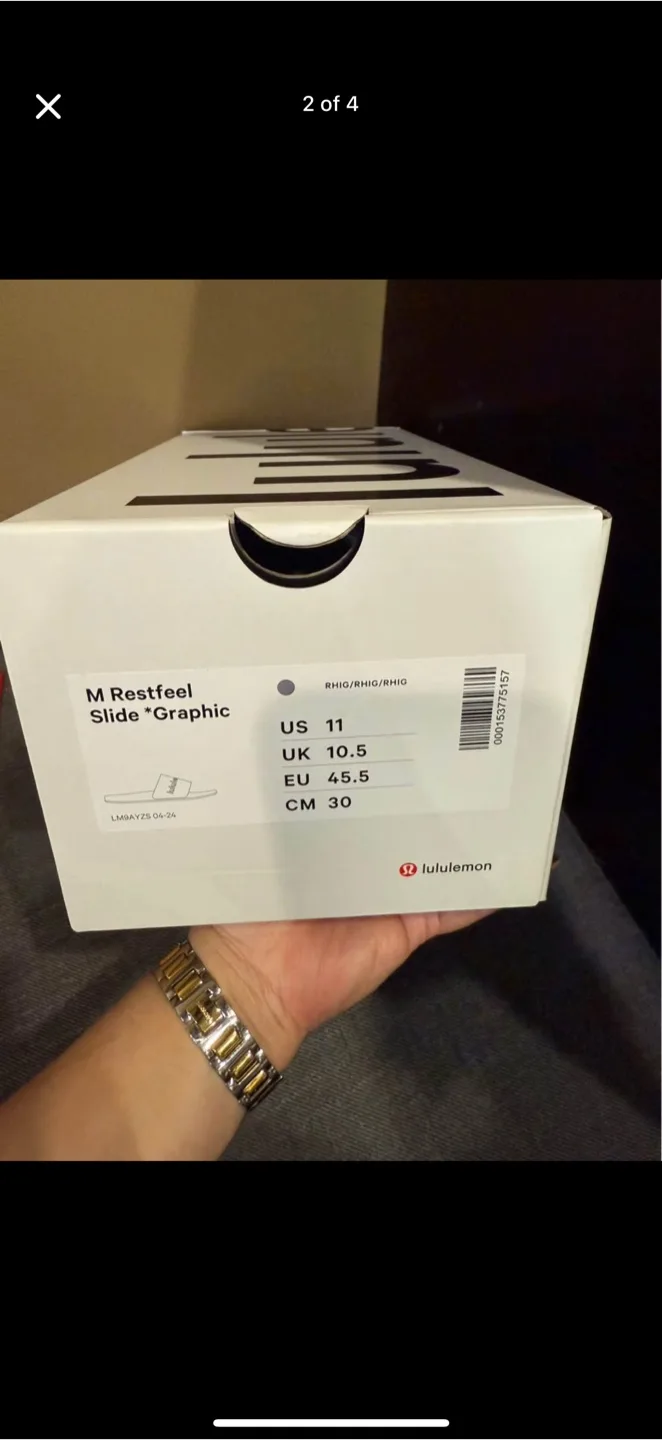 Available Men’s Lululemon Restfeel Slide *Graphic Size 11 image indicator(2)
