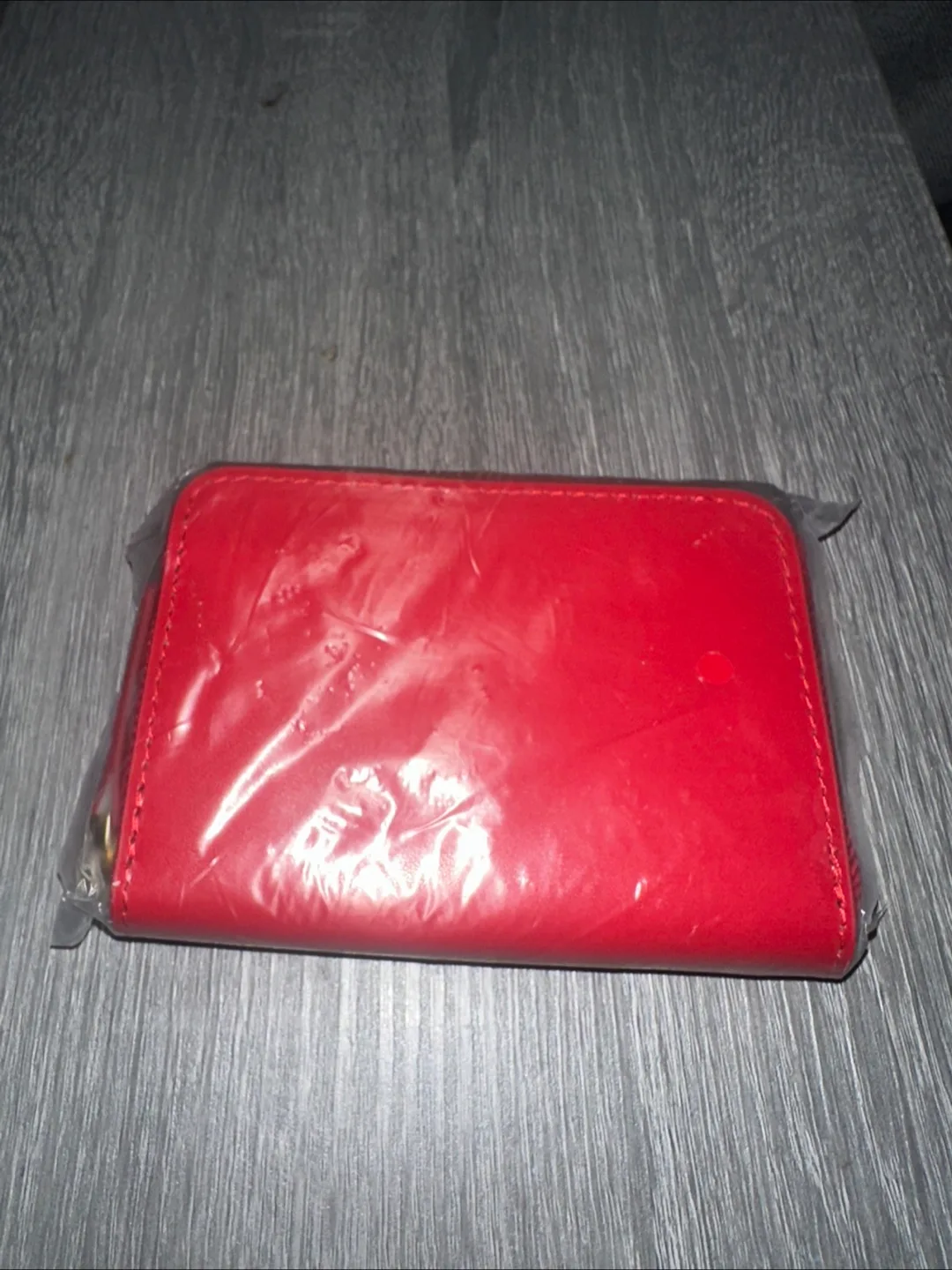 *New* Red leather coin wallet thumbnail
