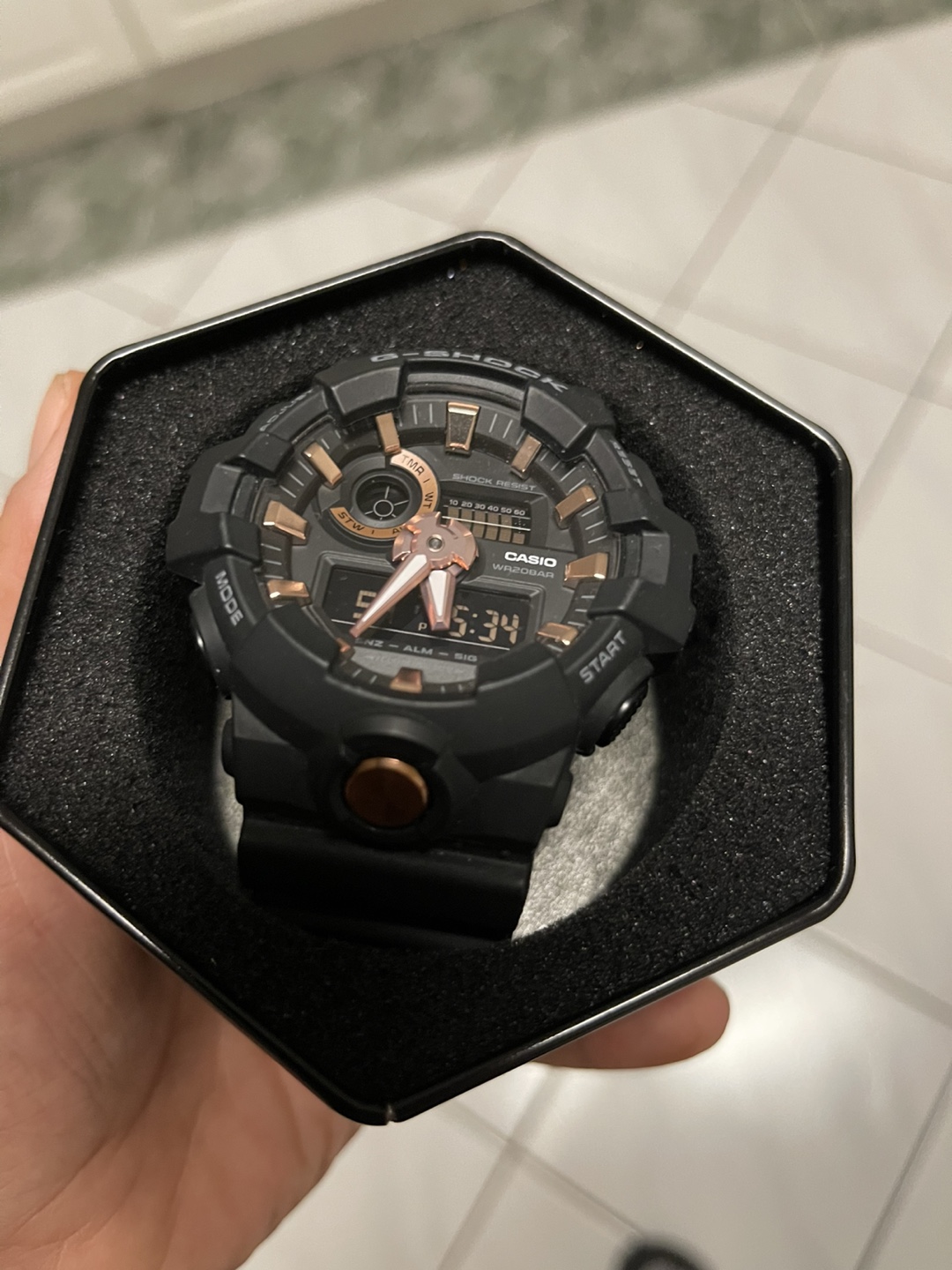 Casio G-Shock Watch - Black & Rose Gold