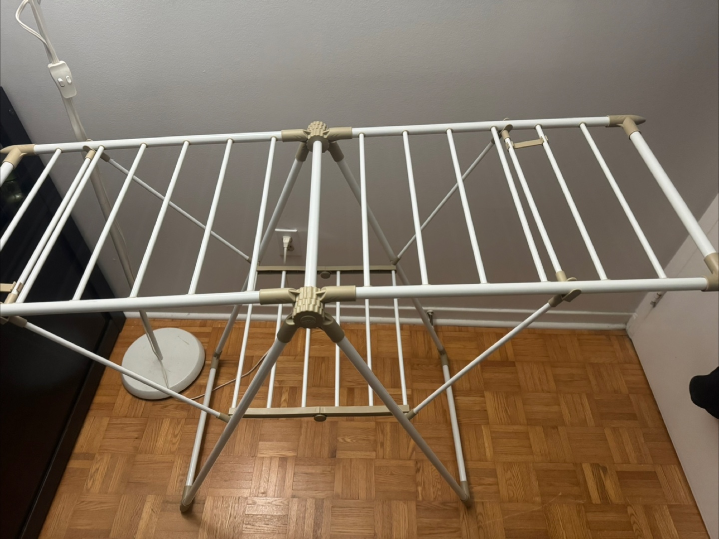 Folding Clothes Drying Rack - White - photo 3