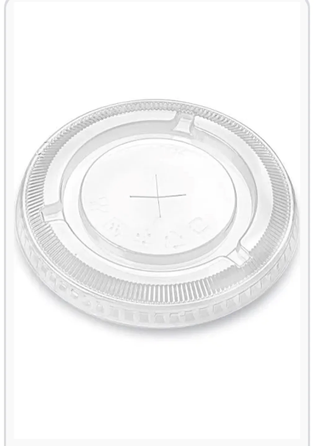 92mm PET Flat Lids / cold drinks lids - 1000 pcs thumbnail