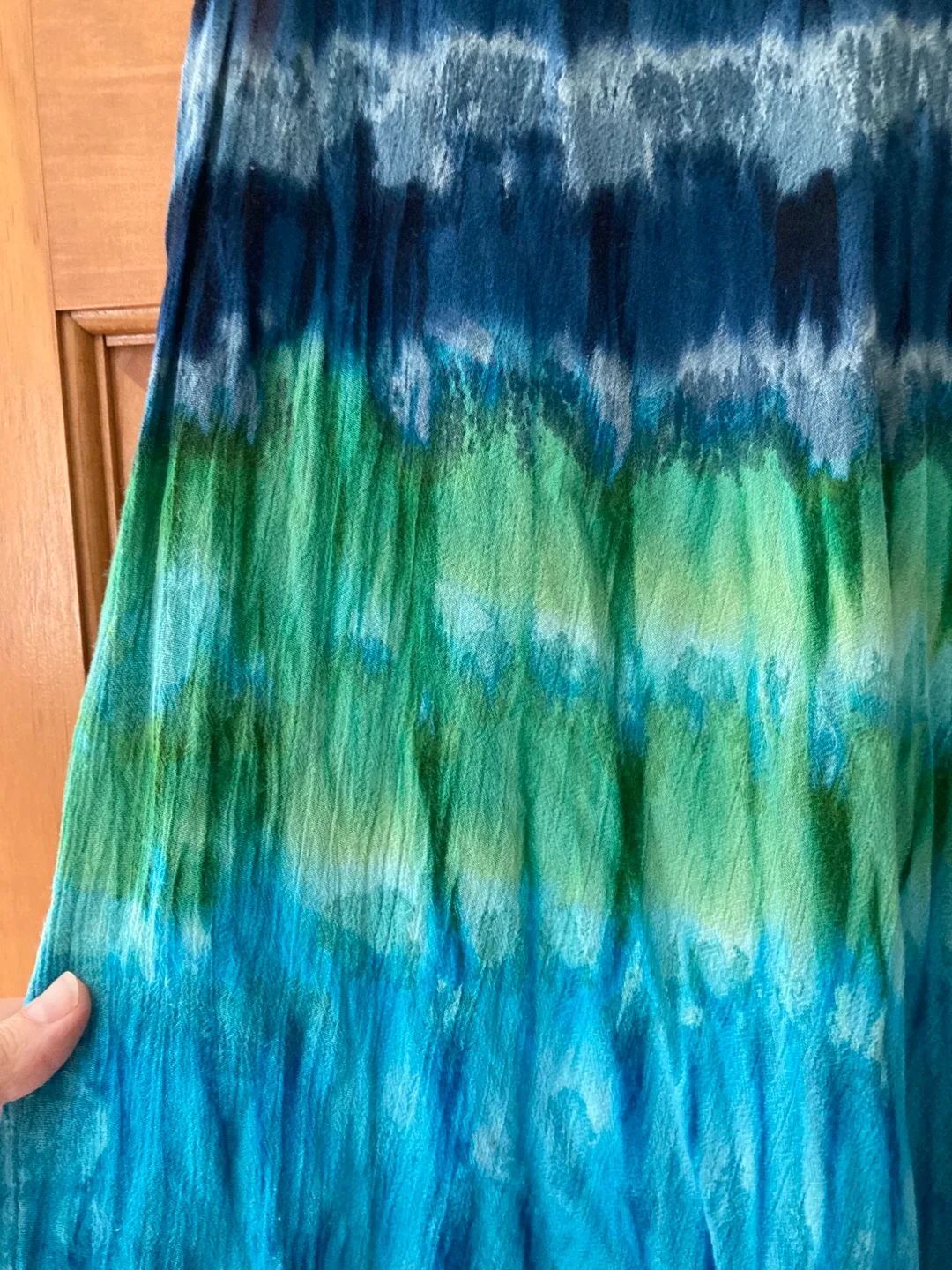 Tie-Dye Sleeveless Tunic - Blue, Green image indicator(2)