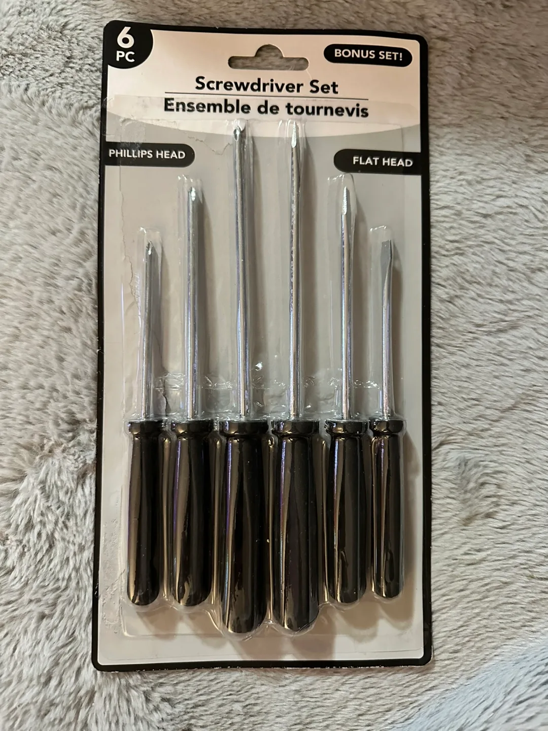 New 6-Piece Screwdriver Set (Phillips & Flat Head) + Pliers image indicator(3)