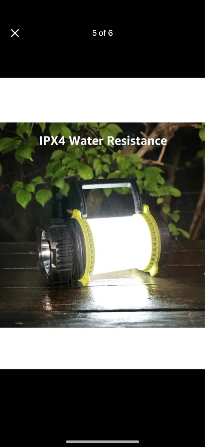 Rechargeable LED Camping Lantern - Power Bank, brand new image indicator(5)