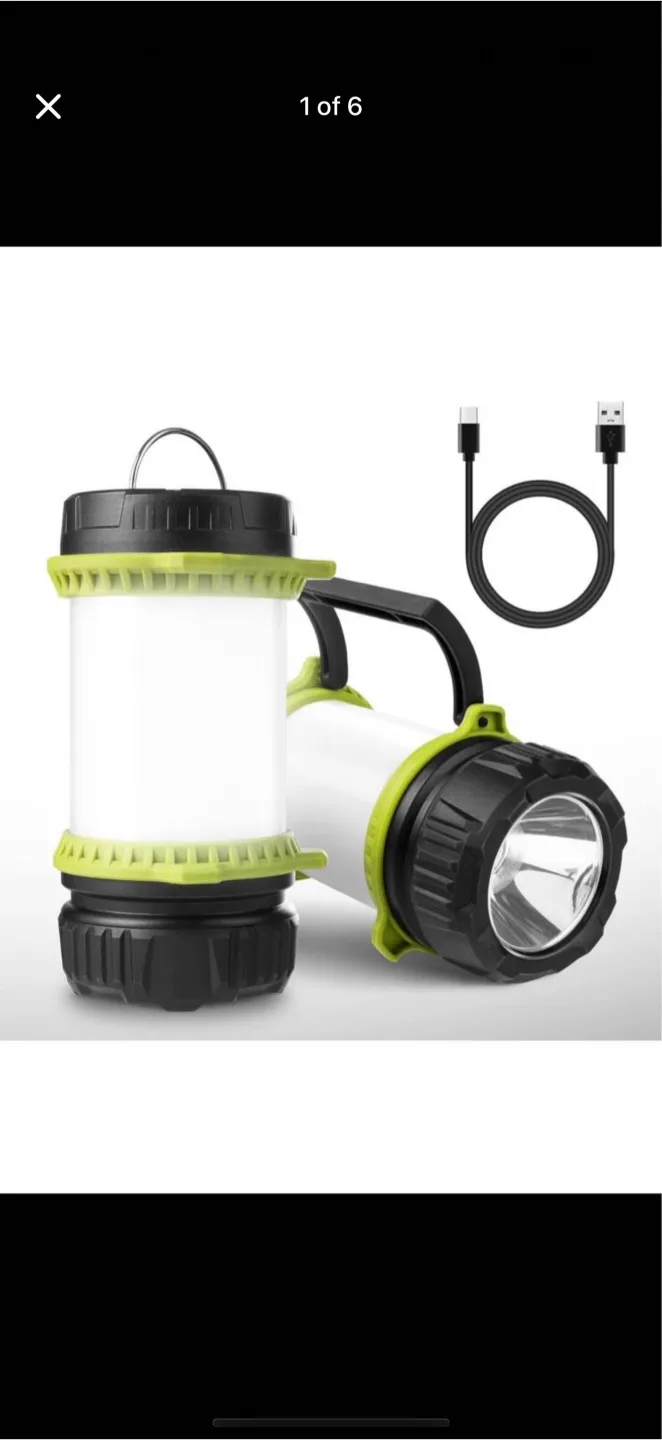 Rechargeable LED Camping Lantern - Power Bank, brand new thumbnail