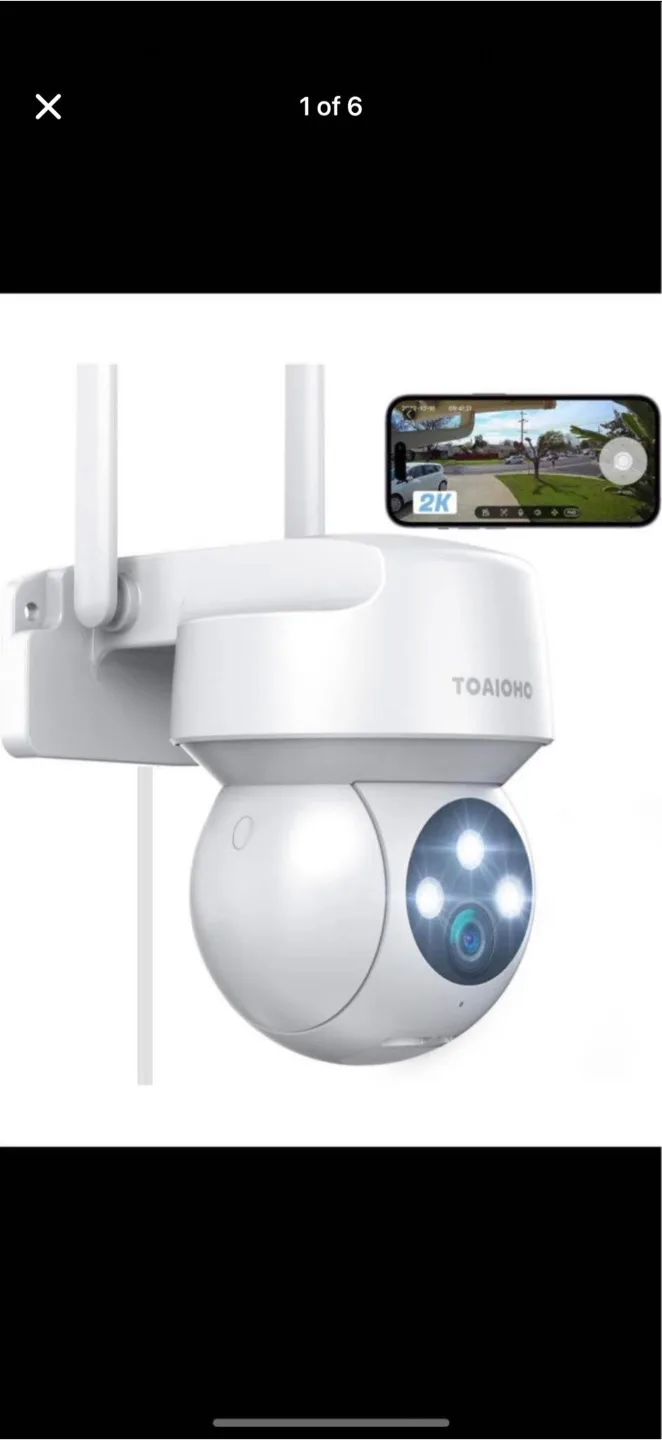 TOAIOHO 2K Outdoor Security Camera, brand new thumbnail