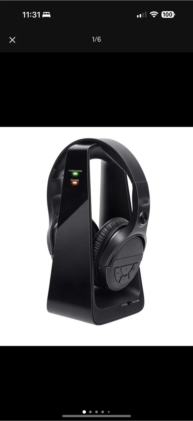 2.4G TV Headphones - No Lip Sync Delay, brand new thumbnail