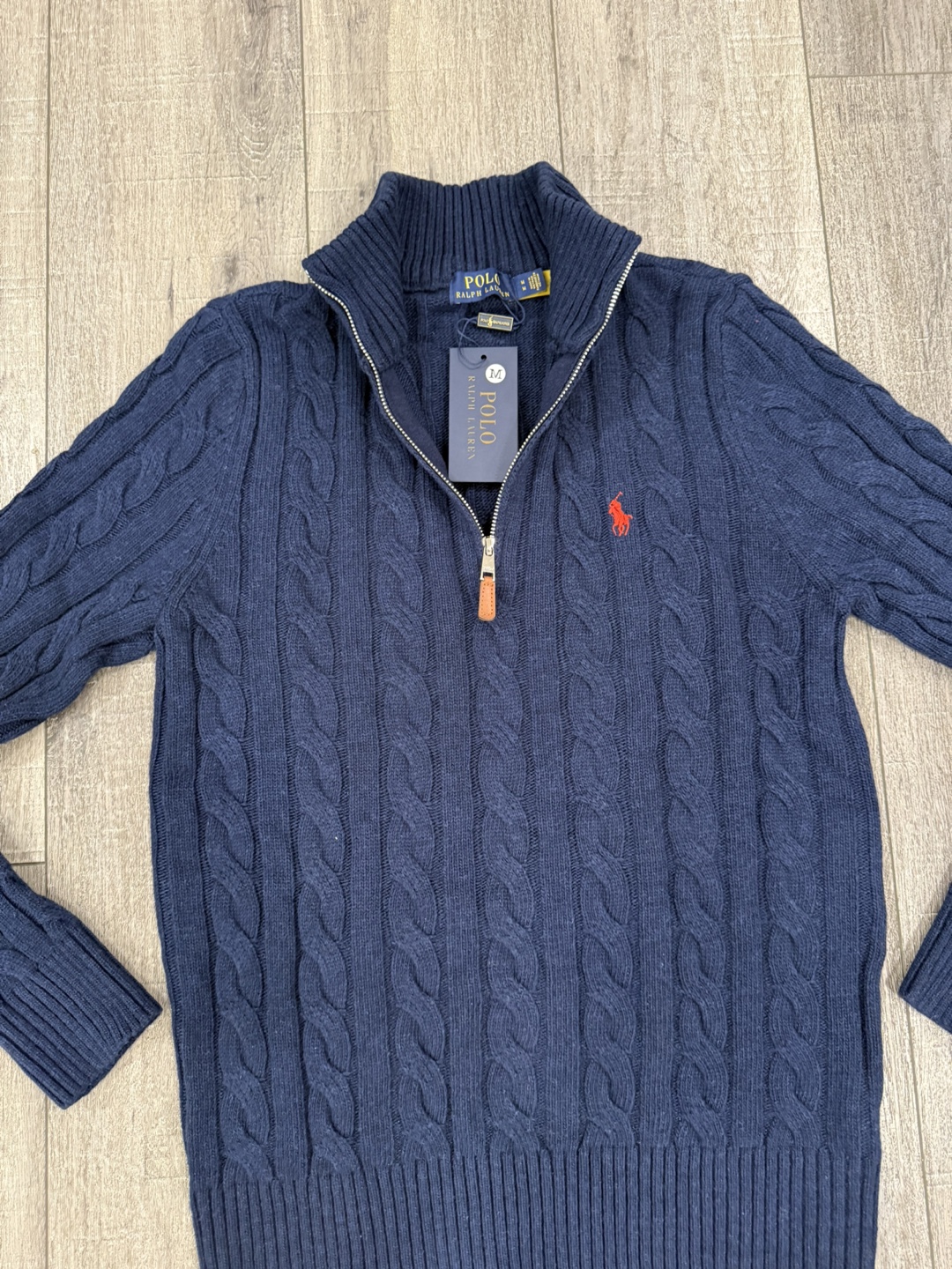 Brand New Ralph Lauren Polo Quarter zip Sweater. - photo 4