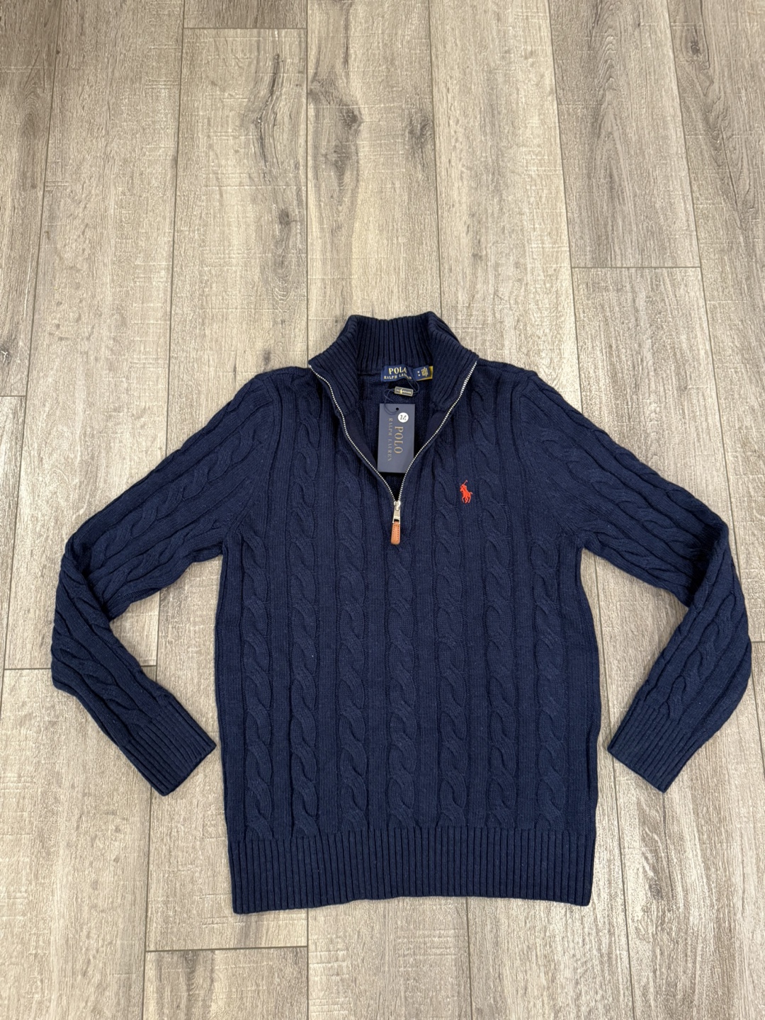 Brand New Ralph Lauren Polo Quarter zip Sweater. - photo 3