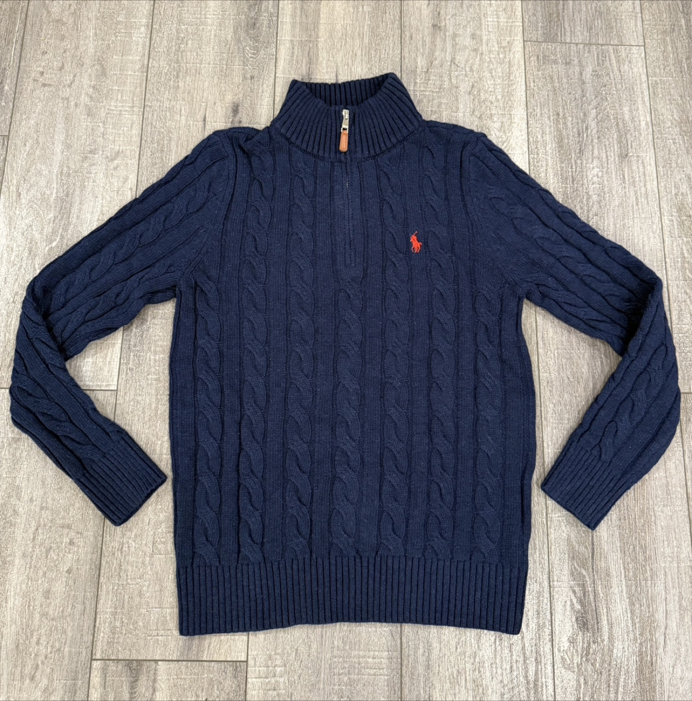 Brand New Ralph Lauren Polo Quarter zip Sweater.